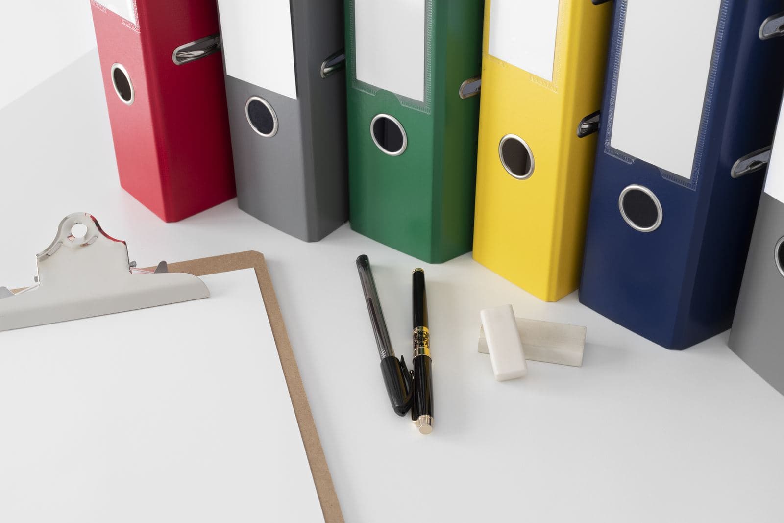Ring binders used for document storage